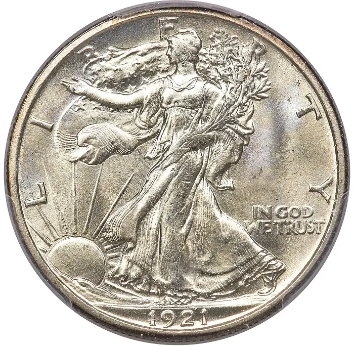 Rare Key Date Valuable 1921-S Walking Liberty Half Dollar Fair Coin Dealer